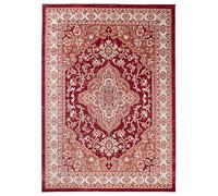 Carpeto Rugs Alfombra Oriental de Diseño Floral de Salón Grande de Pelo Corto - Alfombras de Habitación de Matrimonio, Dormitorio y Comedor - Alfombras Salon - Rojo - 250 x 350 cm