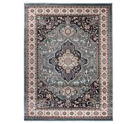 Carpeto Rugs Alfombra Oriental de Diseño Floral de Salón Grande de Pelo Corto - Alfombras de Habitación de Matrimonio, Dormitorio y Comedor - Beige Crema Verde Oscuro - 180 x 250 cm