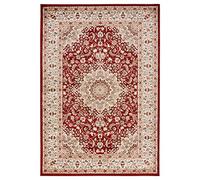 Carpeto Rugs Alfombra Oriental de Diseño Floral de Salón Grande de Pelo Corto - Alfombras de Habitación de Matrimonio, Dormitorio y Comedor - Vino Tinto 2-160 x 230 cm