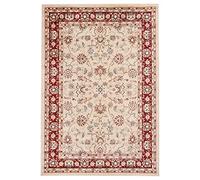 Carpeto Rugs Alfombra Oriental de Diseño Floral de Salón Grande de Pelo Corto - Alfombras de Habitación de Matrimonio, Dormitorio y Comedor - Rojo Beige 2-180 x 250 cm