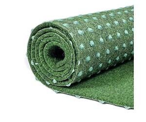 Carpeto Rugs Césped Artificial Sintético con Protuberancias para Exterior e Interior - Césped Artificial para Balcón, Terraza y Jardín - Rollos de Cesped Artificial - Verde - 100 x 150 cm