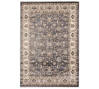 Carpeto Rugs Mazovia Alfombra Oriental - Diseño Orientale de Salón Grande de Pelo Corto - Alfombras de Habitación de Matrimonio, Dormitorio y Comedor - Gris