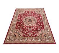 Carpeto Rugs Tappeto Salotto Floreale Orientale Pelo Corto - Tappeti Soggiorno Originali - Tappeti Camera da Letto - Tappeti Salotto Grandi Dimensioni - Rosso - 140 x 200 cm