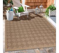 Carpetsale24 Alfombra Exterior Interior Resistente a la Intemperie, Impermeable 120 x 170 cm Naturaleza-3 - Alfombra de Cocina de Tejido Plano - Alfombras Exterior para Balcón, Terraza y Jardín