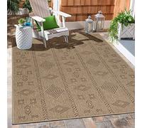 Carpetsale24 Alfombra Exterior Interior Resistente a la Intemperie, Impermeable 240 x 340 cm Naturaleza-1 - Alfombra de Cocina de Tejido Plano - Alfombras Exterior para Balcón, Terraza y Jardín