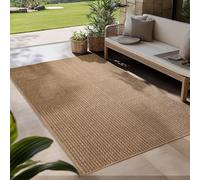 Carpetsale24 Alfombra para Interior y Exterior - Robusta, Resistente a la Intemperie y fácil de Limpiar, con Efecto de Yute Natural, Ideal para salón, Cocina, terraza, jardín y balcón, 200x290 cm
