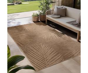 Carpetsale24 Alfombra para Interior y Exterior - Robusta, Resistente a la Intemperie y fácil de Limpiar, con Efecto de Yute Natural, Ideal para salón, Cocina, terraza, jardín y balcón, 140x200 cm
