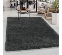 Carpetsale24 Alfombra Salon Peludo de Pelo Largo 140 x 200 cm Gris - Alfombras de Habitacion Sala de Estar Modernas Suave y Esponjoso - Moderna Alfombra Cocina, Dormitorio Moqueta