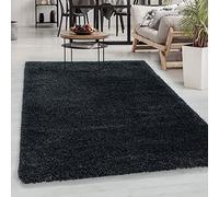 Carpetsale24 Alfombra Salon Peludo de Pelo Largo 200x300 (200 x 290 cm) Antracita - Alfombras de Habitacion Sala de Estar Modernas Suave y Esponjoso - Moderna Alfombra Cocina, Dormitorio Moqueta