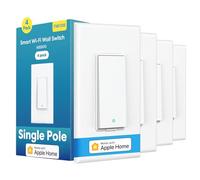 Carphone Warehouse Meross Interruptor inteligente de un solo polo, interruptor de luz Wi-Fi de 2.4 GHz funciona con Alexa y SmartThings, requier