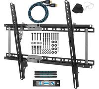 Carphone Warehouse Mounts APTMM2B - Soporte de pared para TV de 20-80", VESA Máxima 600, Carga Máxima 75 Kg Máximo, con cable HDMI con Ethernet de 3 metros y Nivel Magnético con 3 Burbujas de 15 Centimetros