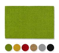 Carpido Alfombrilla antideslizante de coco 40 x 60 cm verde fibra natural sostenible exterior Felpudo 100% coco antibacteriano