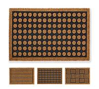 Carpido Felpudo Coco Lunares - Felpudo de Interior 40x60 cm - Antibacteriano - Producto Natural de Cerdas de Coco