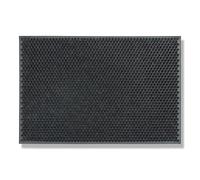 Carpido Felpudo de Exterior de Goma Antideslizante - Gris 40 x 60 cm - Resistente a la Intemperie - Alfombrilla para Entrada Que Retiene - Fácil de Limpiar