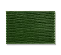 Carpido Felpudo de Exterior de Goma Antideslizante - Verde 40 x 60 cm - Resistente a la Intemperie - Alfombrilla para Entrada Que Retiene - Fácil de Limpiar
