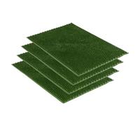 Carpido Felpudo de Exterior de Goma Antideslizante - Verde Set de 4 40 x 60 cm - Alfombrilla para la Entrada Que retiene la Suciedad - Fácil de Limpiar