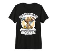 Carpintería Cristiana es mi Ministerio versículo bíblico Dios Camiseta Premium