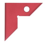 Carpintería Cuadrado 45 90 grados Aleación de aluminio Regla de ángulo recto Herramienta de posicionamiento preciso para carpintería Sierra Mesa Proyectos de carpintería (Rojo)