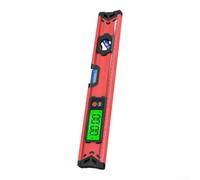Carpintería Digital Inclinómetro 40cm Fuerte Imán V-Groove(20cm) | Tiras magnéticas de tierras raras, funcionamiento manos libres, se adhiere al acero, envergadura de 40 cm