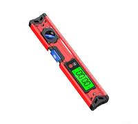 Carpintería Digital Inclinómetro 40cm Fuerte Imán V-Groove(30cm) | Tiras magnéticas de tierras raras, funcionamiento manos libres, se adhiere al acero, envergadura de 40 cm