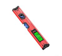 Carpintería Digital Inclinómetro 40cm Fuerte Imán V-Groove(40cm) | Tiras magnéticas de tierras raras, funcionamiento manos libres, se adhiere al acero, envergadura de 40 cm