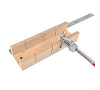 Carpintería para gabinete de caja de ingletes, guía manual de sierra ingletadora para corte de ángulo de 45 y 90 grados, para plantilla de sujeción de madera de precisión para carpintería, proyectos