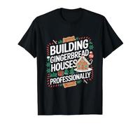 Carpintero Casa de Pan de Jengibre Carpintería navideña Camiseta gráfica económica