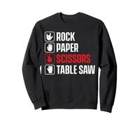 Carpintero Humor Rock Paper Tijeras Mesa Sierra Juego de Palabras Carpintero Carpintero Carpintero Sudadera