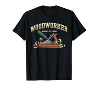 Carpintero Medida Corte Crear Gabinete Maker Serrín Camiseta gráfica económica