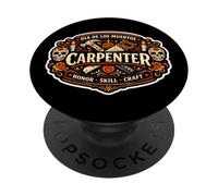 Carpintero Mexicano Día De Muertos Artesanía Día De Los Muertos PopSockets PopGrip Adhesivo