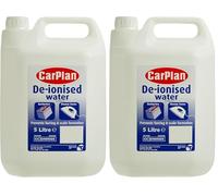 CarPlan Agua Desionizada, Apta Para Baterías y Planchas de Vapor 5 Litros (Paquete de 2)