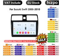 Octa Core 2Din 9 "Carplay estéreo de coche para Suzuki Swift 2005 2006 2007 2008 2009 2010 Android Auto Radio sistema Snapdragon GPS OBD P4-CP AHDC6