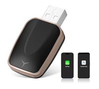 CarPlay Adaptador inalámbrico y Android Auto Upgrade Dongle para coches con Wired CarPlay, USB C/A Plug and Play Adaptador CarPlay 2 en 1 convertidor de cable a inalámbrico, compatible con Android 11+