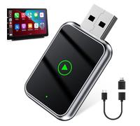 CarPlay & Android Auto Wireless Adapter 2 in 1 Plug & Play Carplay Wireless Adapter for iOS 10+ y Android 11+