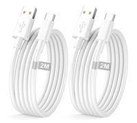 Carplay Cable USB C 2M 2Pack para iPhone 16 15 Coche, Cable Tipo C Carga Rápida para Apple Carplay y Android Auto cable USB a USB C para iPhone 15 Pro Max/15 Plus/16e/16 Pro Max/16 Plus,iPad Air/Mini