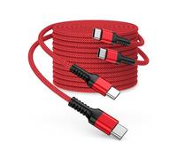 Carplay - Cable USB C a USB C trenzado de 3 pies, cable de alimentación tipo C de 60 W, cable de carga rápida PD trenzado compatible con iPhone 17e/17 Pro Max/16e/16/15 Samsung Galaxy S26/S25/S24