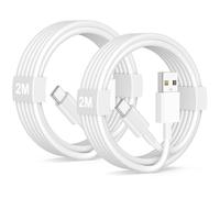 Carplay Cable USB C para iPhone 17 16 15 Coche, 2Pack 2M Cable USB a USB C Carplay para Apple Carplay y Android Auto,Cable USB C Carga Rapida para iPhone 16e 16 15, iPad Air,Tipo C Android Auto Cable