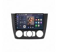 Carplay Coche para A-Pple y Android para BMW 1 Series E81 E82 E87 E88 AT 2004-2011 con Cámara Trasera y Delantera HD 1080P, Navegación GPS, Radio Receptor FM, Display Airplay, 4 Nuclear 2G+32G