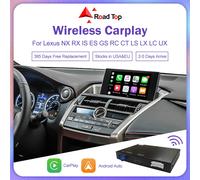 CarPlay inalámbrico Android Auto para Lexus NX RX IS ES GS RC CT LS LX LC UX GX 2014-2019 con enlace de espejo Airplay Siri Voice with knob