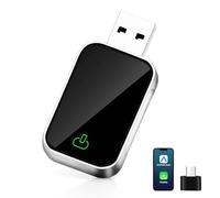 Carplay inalámbrico y Android Auto inalámbrico Stick, Adaptador 2 EN 1 Convierte AA/Carplay con Cable Wireless para Coches con Carplay, para iOS 10+ & Android 11+, USB C/A