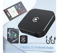 CarPlay Wireless Adaptador Android Auto 2024 Dongle de actualización Plug & Play Convierte de cableado a inalámbrico para coche CarPlay con cable de fábrica desde 2016, conexión automática en segundos
