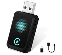 CarPlay Wireless Adapter 2025 Upgrade CarPlay Dongle Convierte Cable a Inalámbrico para iPhone, USB C/A Plug and Play Adaptador CarPlay Compatible con iPhone iOS 10+ y Coches con CarPlay