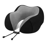 CarPlusStudio Almohada cervical - Almohada de viaje de espuma viscoelástica, reposacabezas de 360°, cómoda almohada cervical para avión, ideal para dormir en coche, tren, autobús y en casa