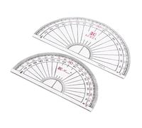 CarpNettore 7x Kit de Geometría Matemática Juego de Brújula Transportadora Matemática, 10cm+12cm