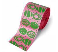CarpNettore corativa Poliéster con Estampado Pascua para Envoltura y Manualidas Acuado para Hacer Moños Adornos Fiesta y coración Floral en Reuniones, 6.3CM, 3