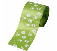 CarpNettore corativa Poliéster con Estampado Pascua para Envoltura y Manualidas Acuado para Hacer Moños Adornos Fiesta y coración Floral en Reuniones, 6.3CM, 2