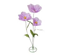 CarpNettore Flor Gigante para Bodas, Altura 1, Flor Artificial Grande Y Versátil con Base de Soporte para Bodas en Casa O Graduaciones, Violeta, Individual