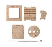 CarpNettore Juego de Herramientas Multiusos de Madera para Medir El Grosor del Medir La Tensión del Tejido.