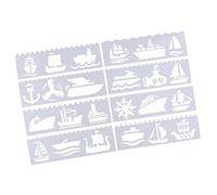 CarpNettore Kit de Plantillas para Diarios Creativos para Proyectos de Bricolaje, Barco