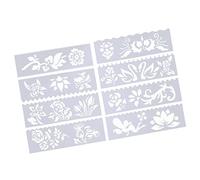 CarpNettore Kit de Plantillas para Diarios Creativos para Proyectos de Bricolaje, Flores